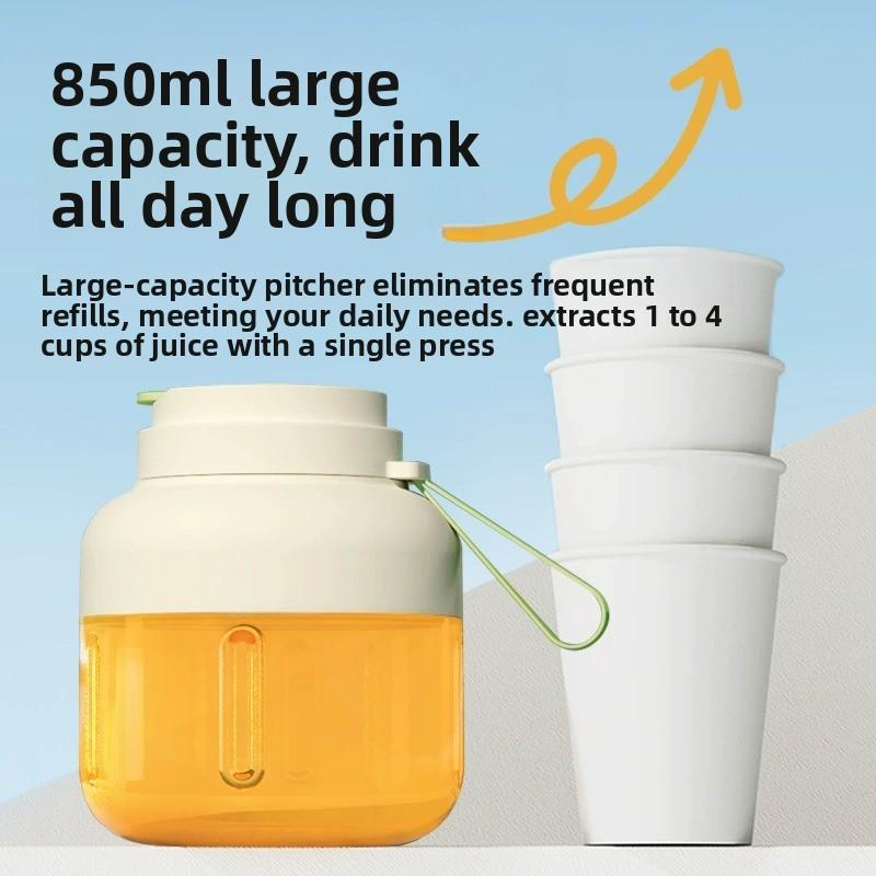 Batidora portátil de frutas recargable, vaso exprimidor personal de gran capacidad para batidos