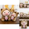 Capybara Transformation Pig Plush Toy Water Crystal Soft For Kids