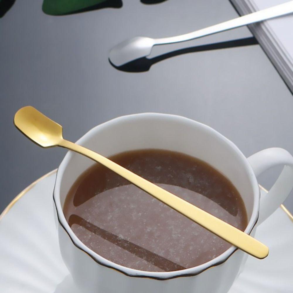 Thickened Coffee Mixing Spoon 304 Stainless Steel Gold Cutlery High Quality Small Spoon