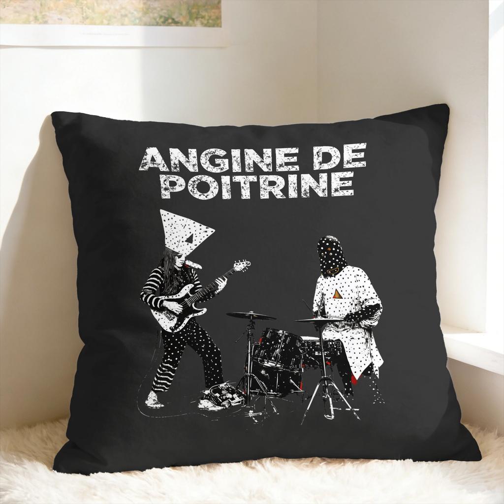 Angine De Poitrine ROCK Группа Наволочка Квадратная Наволочка Смешная Наволочка Для Гостиной Дивана