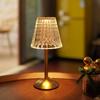 Crystal Retro Bedside Lamp - Luxury Rechargeable Night Light for Master Bedroom