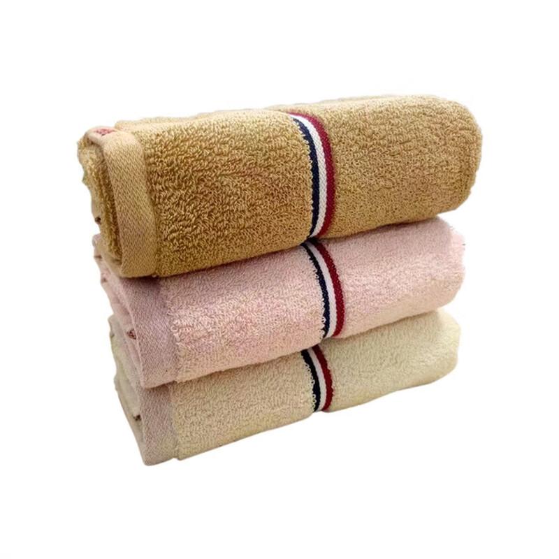 KING SHORE Pure Cotton Face Towel 3-Pack