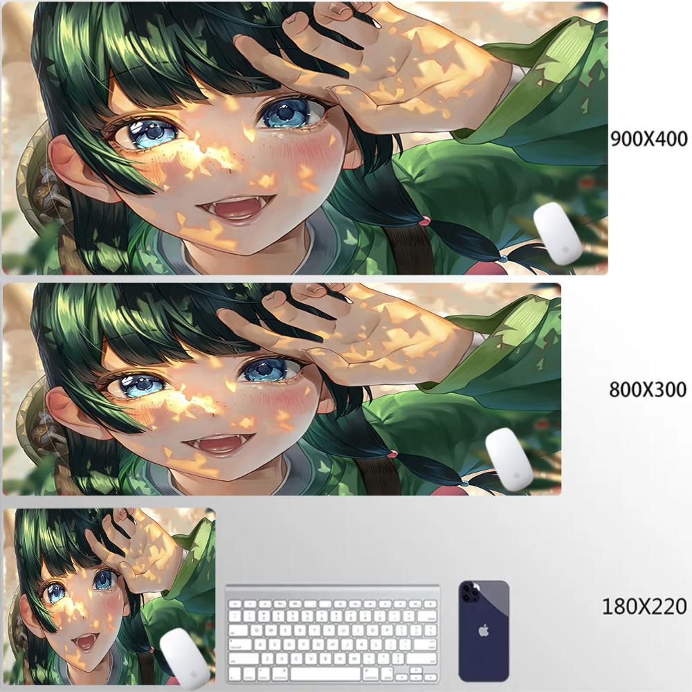 Natural Rubber Locking Edge Rug Large Desk Mats Pc Gaming Accessories The Apothecary Diaries Anime Computer Mouse Pad Xxl Carpet