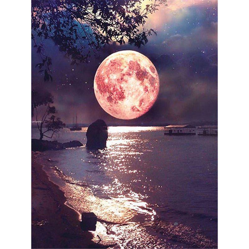 Алмазная мозаика, набор для вышивания пейзажей заката, 5d наборы для алмазной живописи, морская картина из страз, украшение для дома