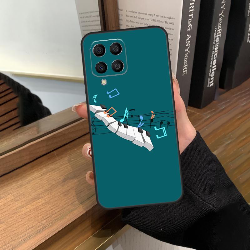 Violin Piano Case For Samsung Galaxy M20 M14 M34 M54 M13 M23 M33 M53 M21 M51 M30s M31s M12 M32 M52 Cover