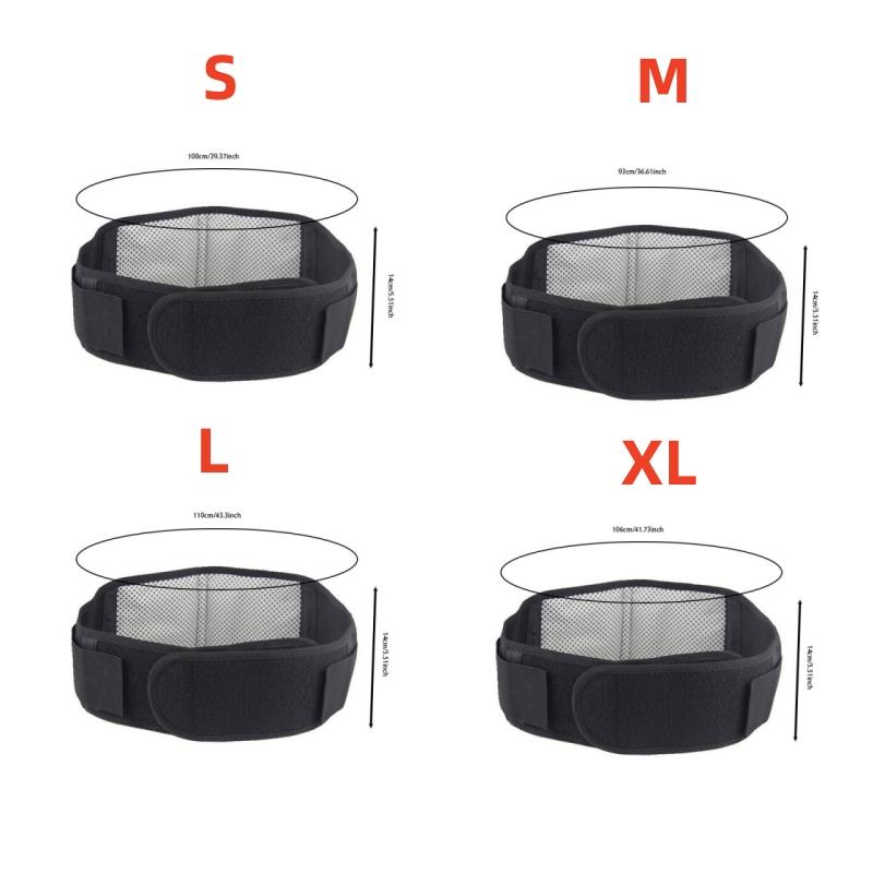 Регулируемый пояс для поддержки талии, пояс с магнитной поддержкой, самонагревающийся, пояс для массажа, раскручивающийся, окружность талии