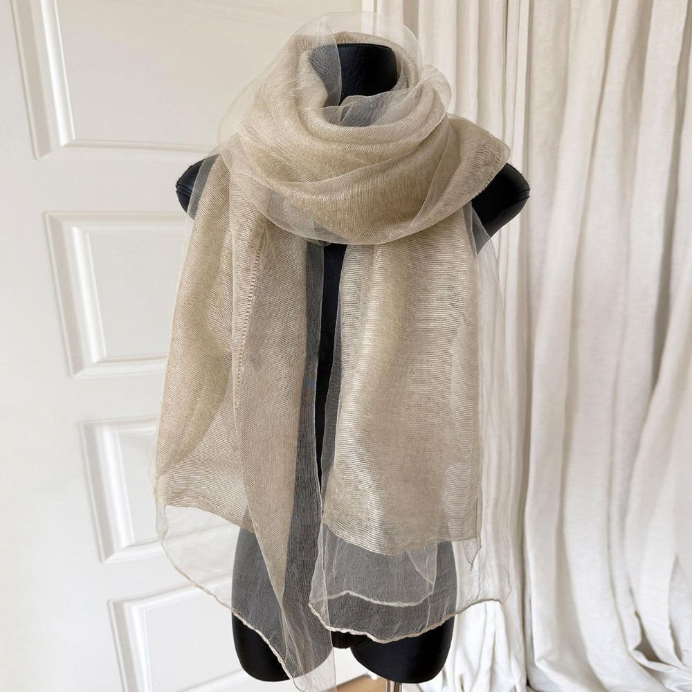Long Warm Shawl Mesh Hijab Scarf Soft Silk Scarf Spring