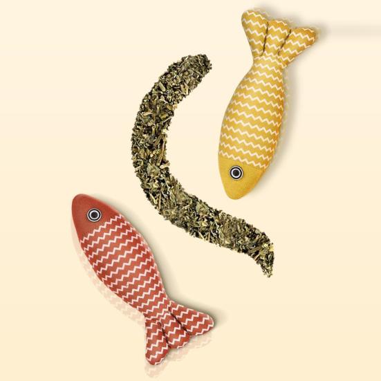 2/3 шт. Игрушки для кошек, рыбки, мягкая льняная плюшевая рыба с хрустящим звуком и кошачьей мятой, интерактивная игрушка для упражнений для котят, для домашних кошек