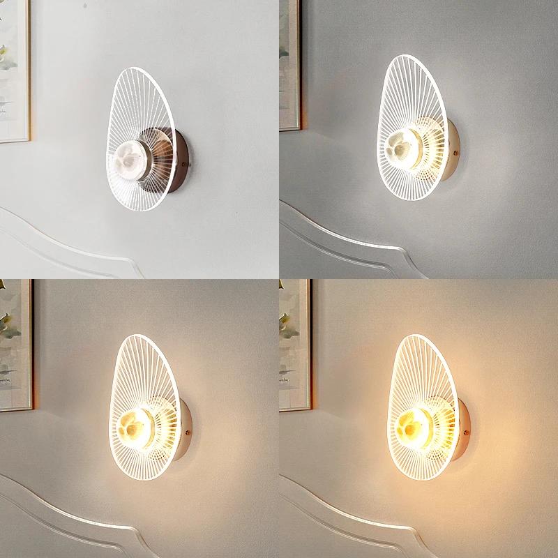 AC90-260V Indoor LED Wall Lamp Living Room Decoration Wall Light Home Lighting Fixture Loft Stair Light Round Aluminum