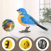 Simulated Bird Toy Light Sound Activated Movable Mouth Singing Bird Model Battery Operated Electric Fake Bird Decoration Kids Adults Gift