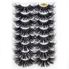 Natural Wispies Fluffy Full Volume Thick Eye Lash Extension False Eyelashes 4D Mink 25MM Lashes