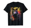 Wolf Colourful Art Animal Lover Wolf T-Shirt