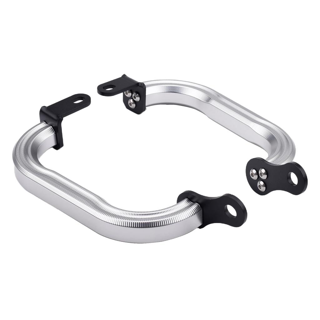 LEDISHUN Motorcycle Assist Side Grips for Kawasaki Z900RS and Z900RSCAFE Grips, (All Models) (Silver)