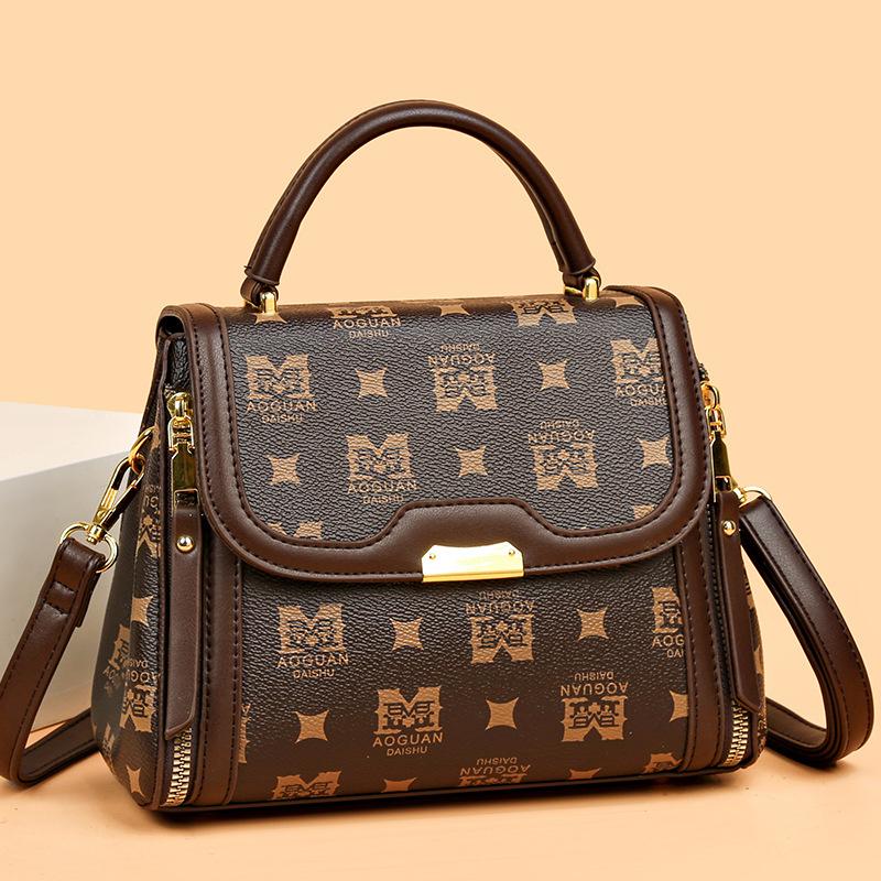 Большая вместительная ретро-сумка премиум-класса через плечо на одно плечо, маленькая квадратная сумка, универсальная сумка в корейском стиле среднего возраста