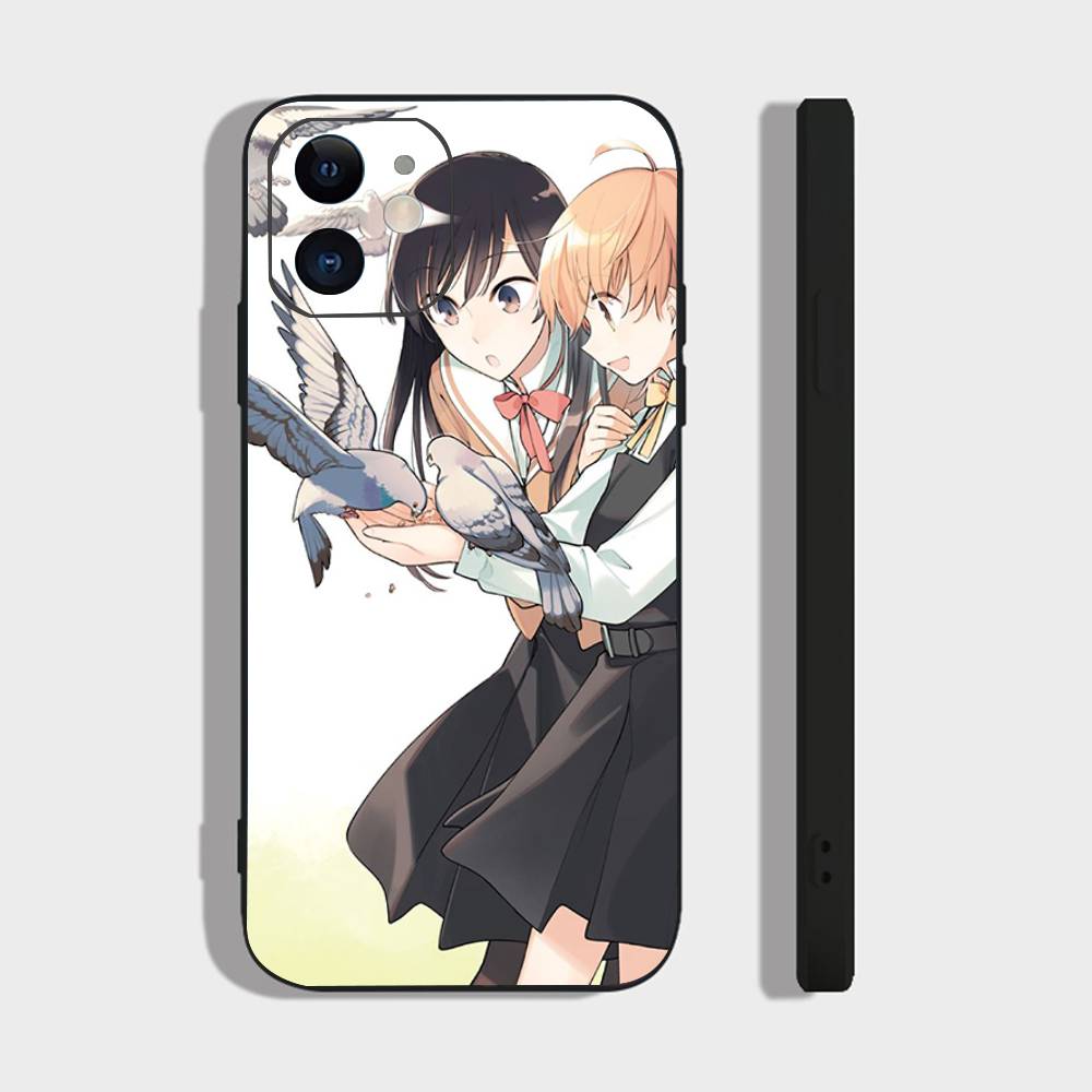 Чехол для телефона Bloom Into You Bilibili Animation для iPhone 17 Air 16 15 14 13 Pro Max 11 12 Черный силиконовый чехол