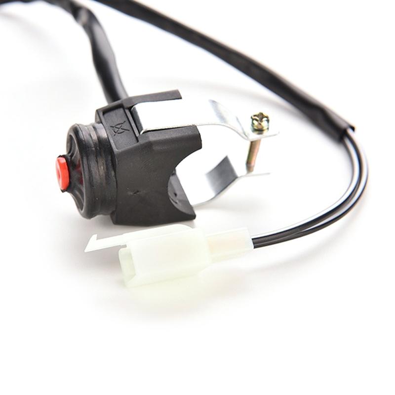 Мотоциклетный выключатель Красная кнопка Звуковой сигнал Стартер Мотоцикл для бездорожья ATV UTV Dual Sport
