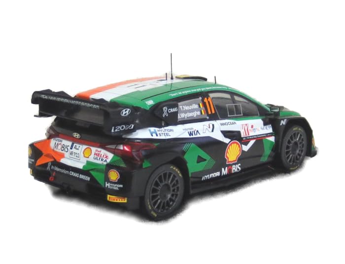 Ixo Model B Hyundai i20 N Rally 1 2023 Croatia Scale Model 18RMC160A #11 T.Neuville/M.Wydaeghe 1/18