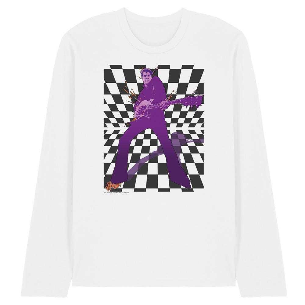 Elvis Presley Unisex Adult Lets Rock Long-Sleeved T-Shirt