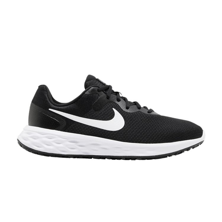 Nike Revolution 6 Очень широкий 'Черный Белый'