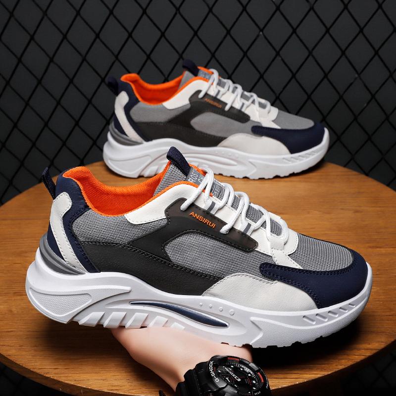 Thick-Soled Summer Newest Men'S Casual Shoes Fashion Comfortable And Breathable Four Seasons Man'S Shoes Wear-Resistant Non-Slip 44