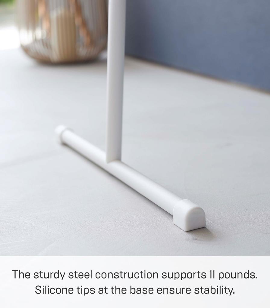 Yamazaki Jitsugyo Clothing Steamer Ironing Hanger White Approx. W38.5 X D47 X H162cm Tower Clothes Steamer Hanger 5972 Just Lean It Against the Wall