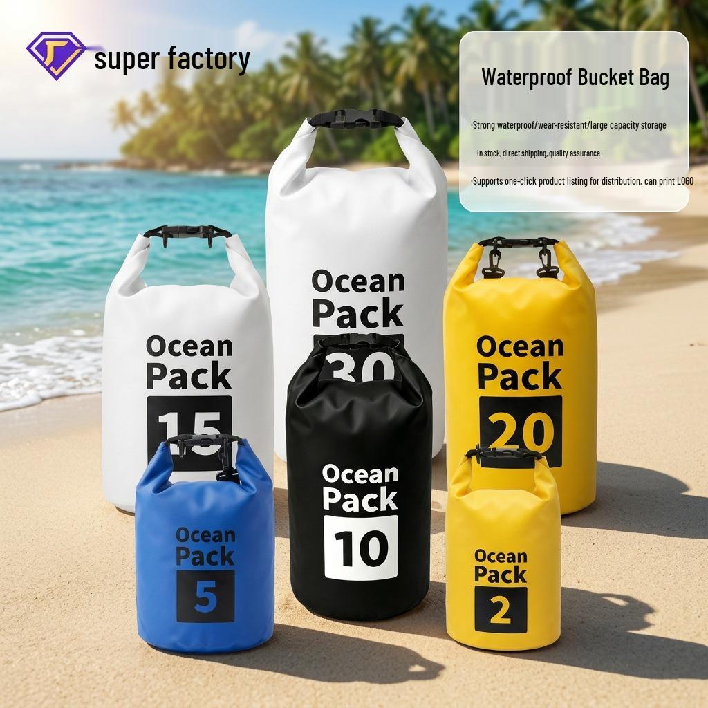Cross-Border Outdoor Waterproof Rafting Bag: PVC Mesh Bucket & Phone Bag for Canyoning and Water Festivals