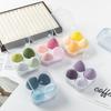 4-Piece Non-Absorbing Beauty Sponge Set with Storage Box for Wet and Dry Makeup Application