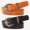 Vintage Engraved Buckle Women'S Belt Jeans High-End Belt Women