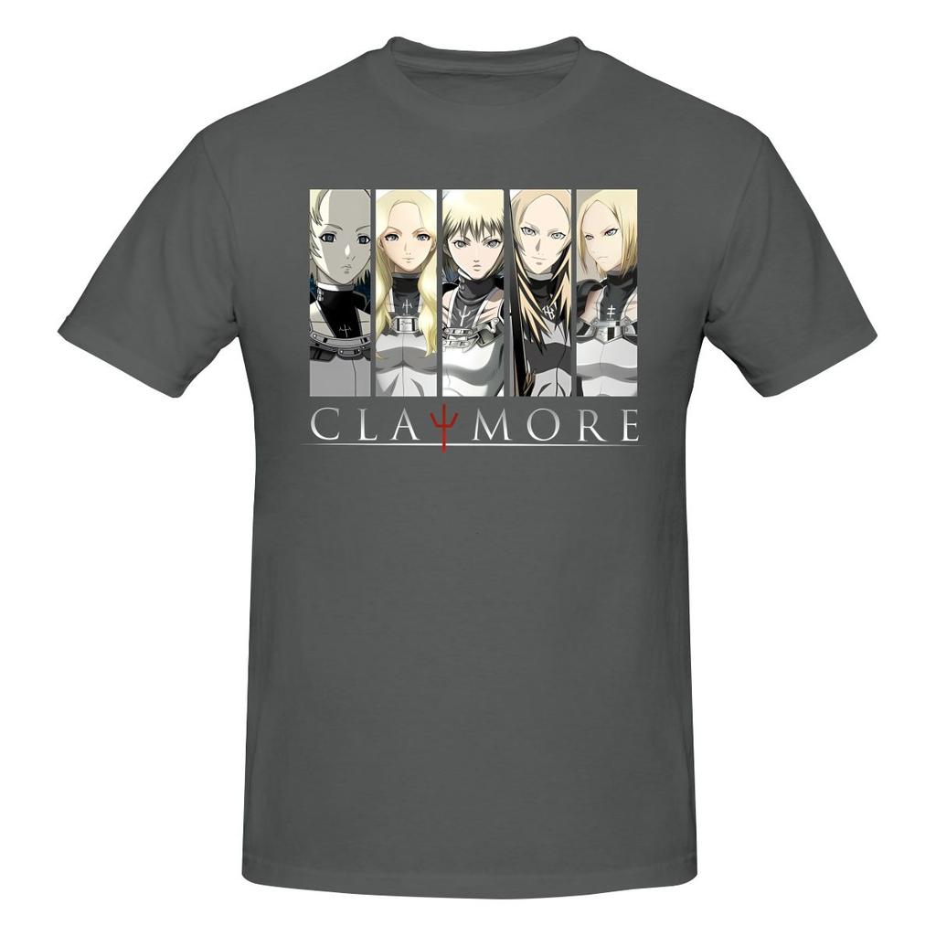 Funny Vintage Love Anime Claymore Girls Characters Unisexs Printed Tshirt Unisex T Shirtkawaii