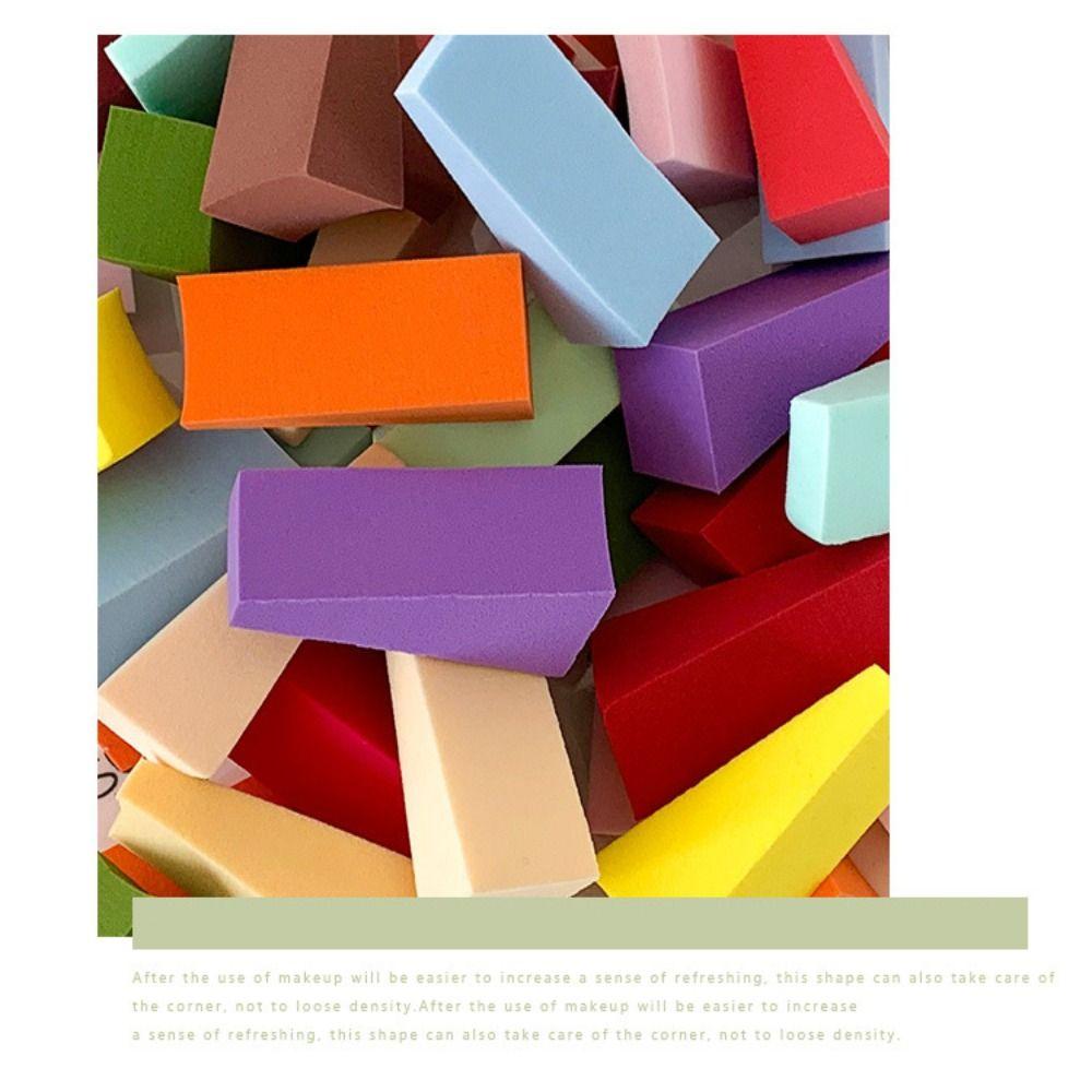 50Pcs Foundation Sponge Face Powder Puff Super Soft Cosmetic Puff Triangle Makeup Sponge  Face Care