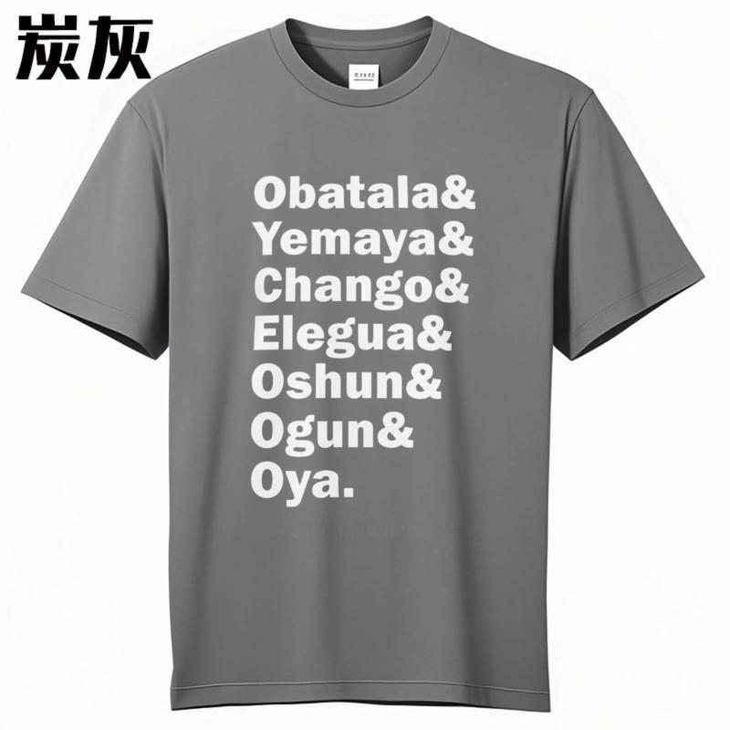 Men T-shirt Man Tee-shirt Seven African Powers Orisha Culture Pride Gift Classic Unisex Cotton Basic T-shirts For Men Women Top