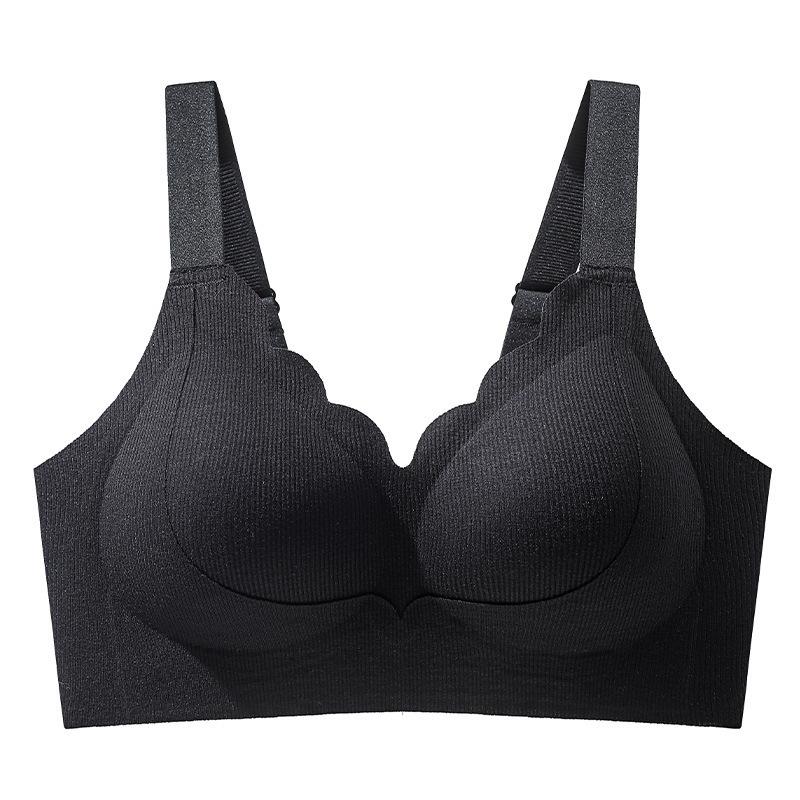 Lift seamless underwear women's thin large breasts show small anti-sagging breasts without steel rings to gather and adjust the bra