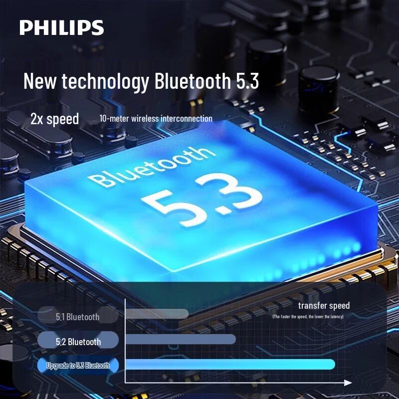 Philips TAS2307 Portable Waterproof Bluetooth Speaker CN plug (adapter included)