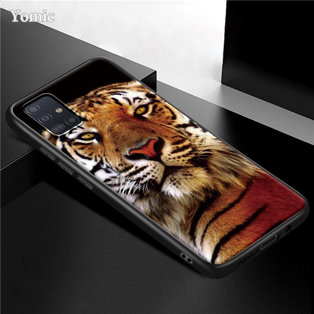 Чехол King Tiger Lion для Samsung Galaxy S21 Ultra A51 A71 A52 A72 5G S20 FE A50 A70 A41 A31 A30 A21s, черный чехол из ТПУ