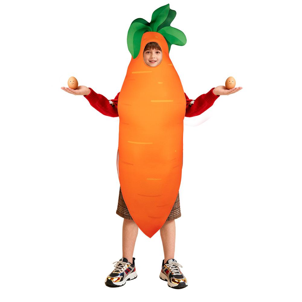 Halloween Food Theme Party Funny Vegetable Costume, Parent-Child Stage Performance Outfit, Kids Adults Creative Cosplay Dress