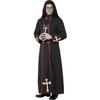 Halloween men's priest costume, men's holiday priest costume, medieval role-playing costume