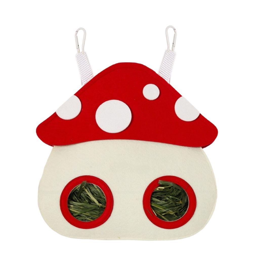 Large Capacity Guinea Pig Hay Feeder Hanging Hanging Grass Feeding Bag for Rabbit Chinchillas Rats