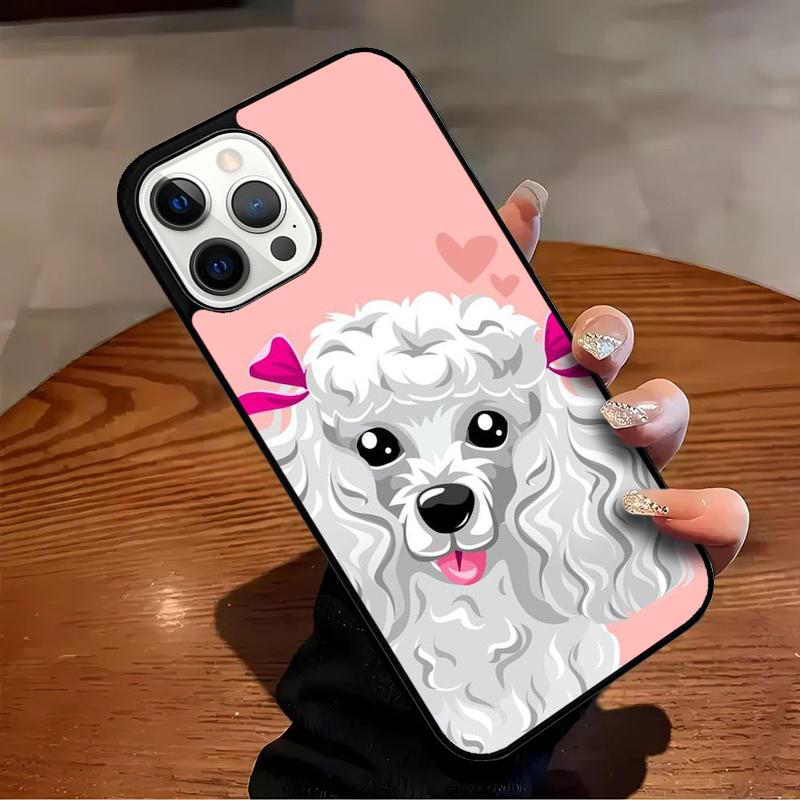 Poodle Dog Cartoon Phone Case For iPhone 17 Air 16 15 14 13 12 11 Pro Max Max Plus Bumper Case Cover