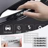 4Pcs Car Door Handle Stickers Tire Rear View Mirror Decals Emblem For Forester Crosstrek Outback Impreza XV Tribeca Ascent Legacy Levorg Mpreza