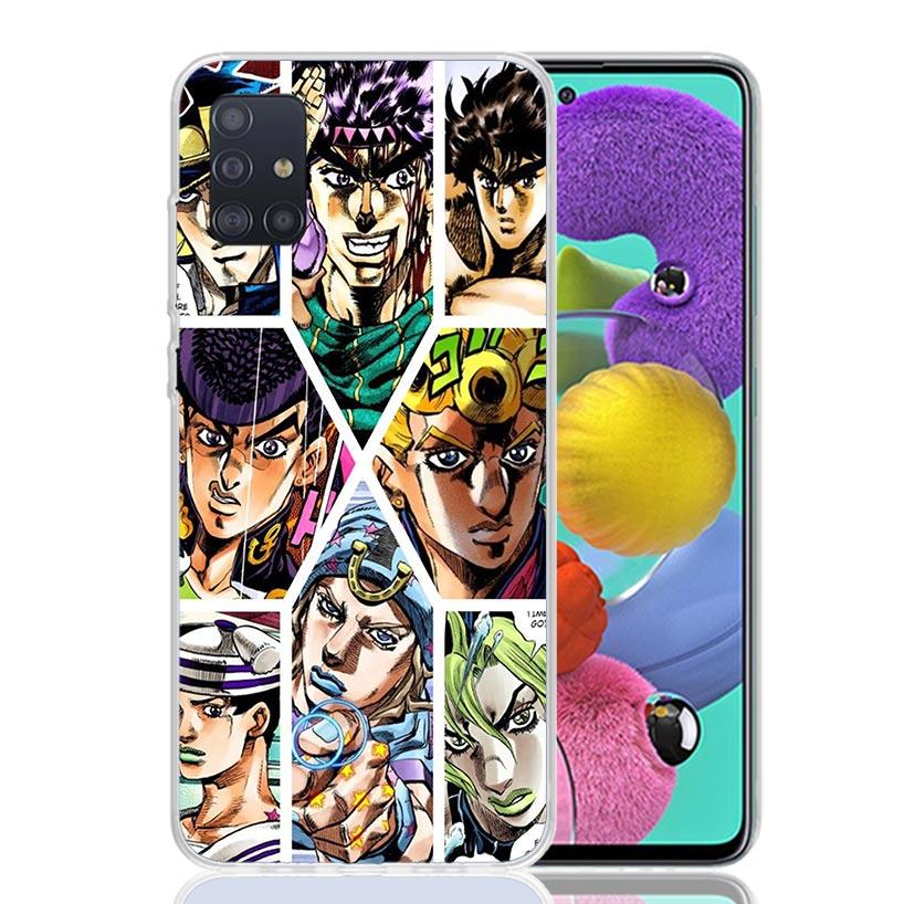 Anime JoJo Bizarre Adventure Case Phone Cover for Samsung Galaxy A52 A51 A50 A42 A32 A22 A12 A02S A72 A71 A70 A41 A31 A21S A40 A