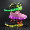 Children's Luminous Shoes USB Charging LED Light Shoes Spider Marquee Classmates Men's and Women's Sports Shoes