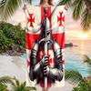 Cross Templars Knight Fashion Beach Towel: Ideal for Summer Adventures Soft, absorbent and quick drying suitable for swimming and bathing