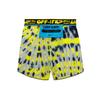 Nike X OFF-WHITE Tie Dye Casual Sport Drawstring Shorts Women Bottoms Fluorescent-Yellow CK4809-702