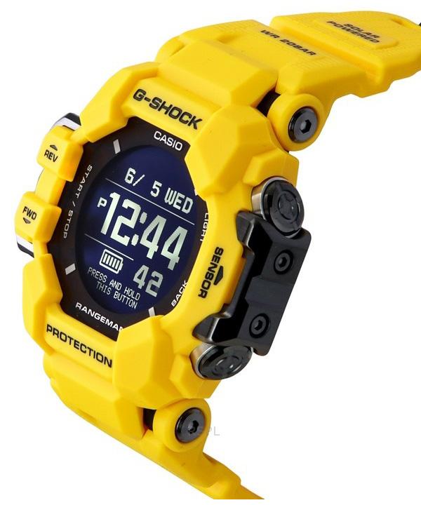 Casio Мужские часы G-Shock Master Of G-Land Rangeman с цифровым смартфоном и солнечной батареей GPR-H1000-9 200M