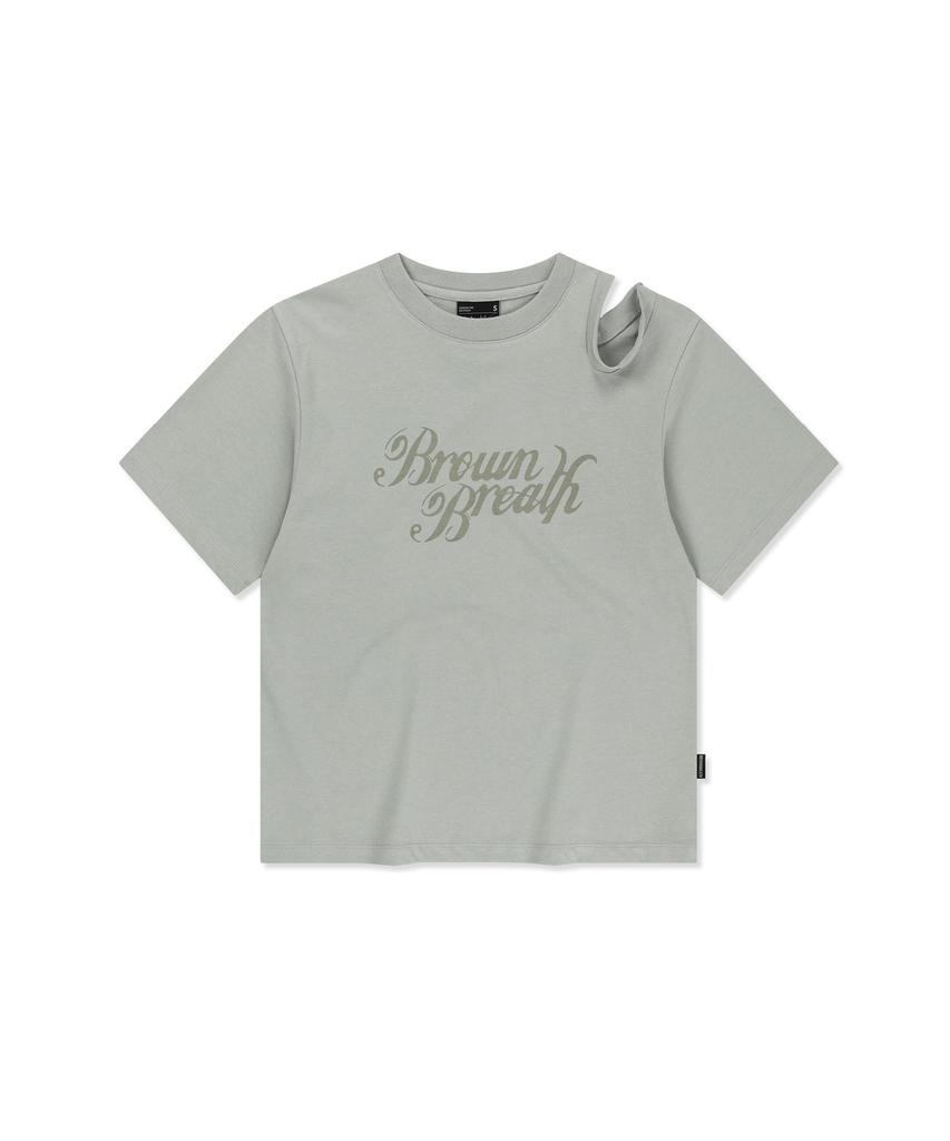 Серый топ BROWNBREATH с вырезами W