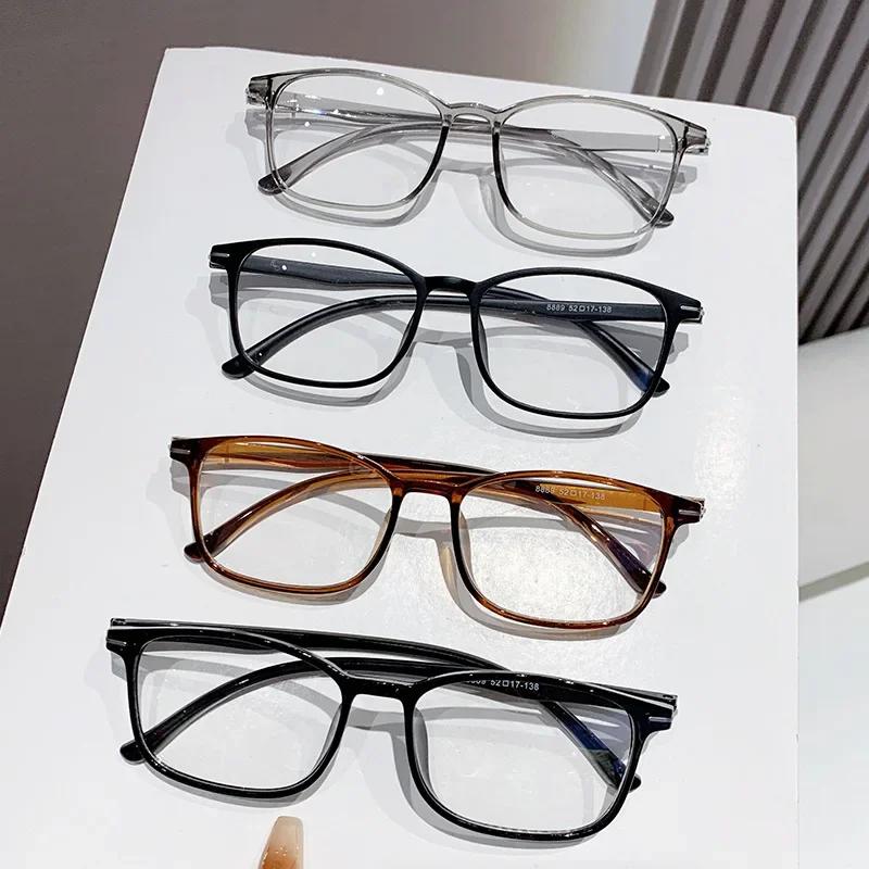 Fashionable Photochromic Myopia Glasses Retro Ultra Light Anti Blue Light Glasses Optical Prescription Eyeglasses 0 To -4.0