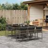 VidaXL 7-Piece Garden Dining Set with Cushions, Table and Folding Back Chairs, Outdoor Patio Furniture 3211448