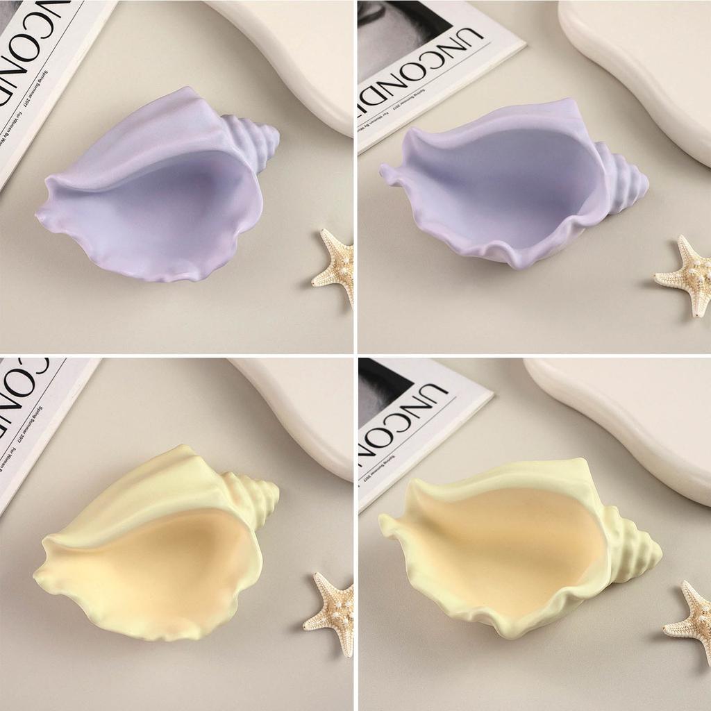 DIY Silicone Mold Realistic Seashells Scented Candle Resin Molds Unique Conch Plaster Ornament Molds Candlestick Molds