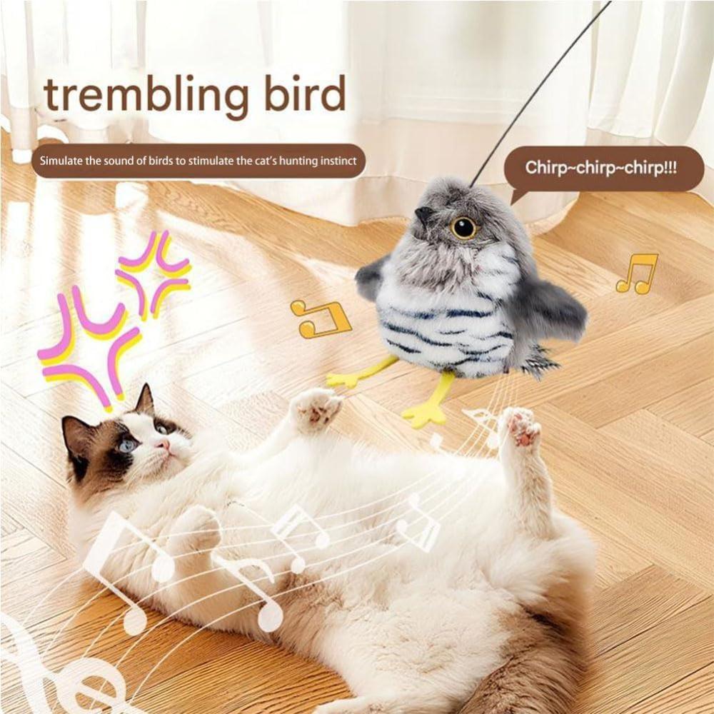 Induction Activation Interactive Chirping Bird Cat Toy Cat Self-entertainment