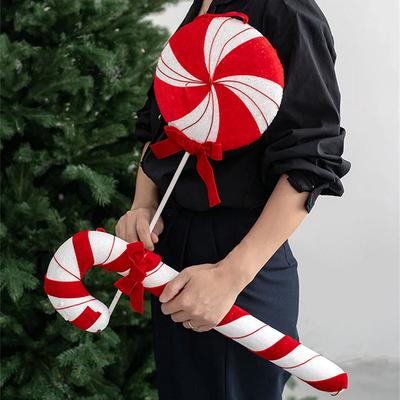 Большие рождественские леденцы, рождественские шары, елочные леденцы, украшения, декоративные для домашнего праздничного декора, рождественский подарок